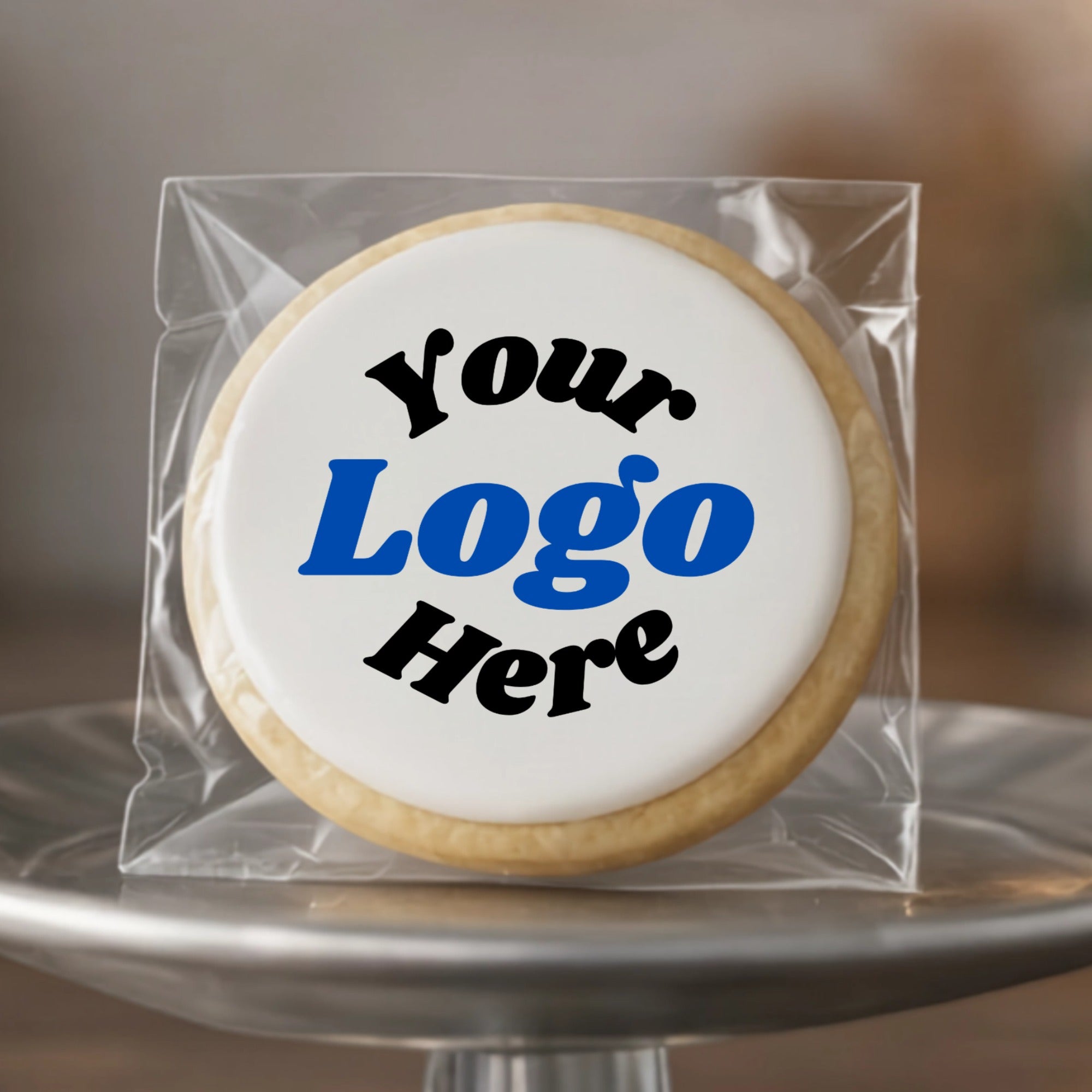 Custom Logo Printed Round Sugar Cookie